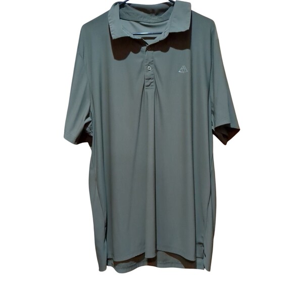 Men's Haimont Olive Green Polyester 2xl Polo Shirt UPF 50+ - Picture 1 of 7